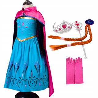 Elsa Frozen - Kostým Anna šaty oblečenie Pozemky z ľadu ELSA 116