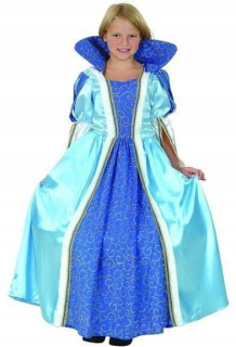 Popoluška - Kostým Blue Princess Cinderella 110/120