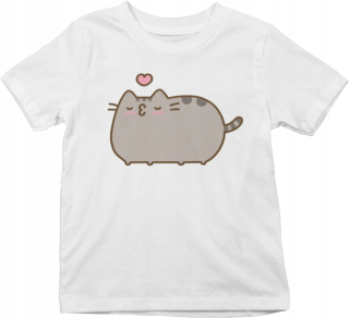 Pusheen - M - Pushen Tričko so srdcom