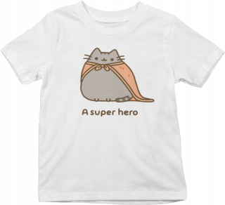 Pusheen - XL detské tričko - Pushen Super Hero