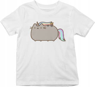 Pusheen - XL Detské košele - Pusheen Rainbow vlasy
