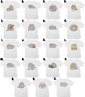 Pusheen - XL Detské tričko - Pushen Mnoho dizajnov