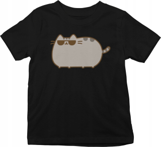 Pusheen - T-shirt bavlna xxs - Pusheen v okuliaroch