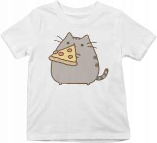 Pusheen - Tričko tričko XXS-PAPSEEN S PIZZA