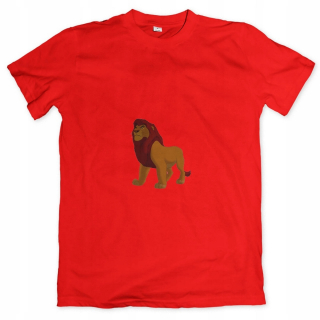 Leví kráľ - Detské tričko King Lew-01 Red R.152
