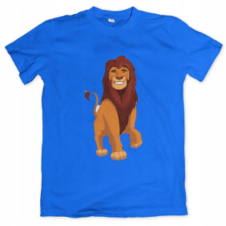 Leví kráľ - Detské tričko King Lew-02 BLUE R.152