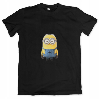 Mimoni  - Detské tričko Minionki-01 Čierna R.152
