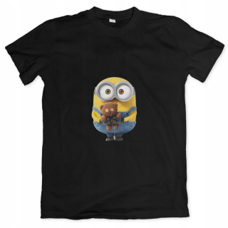 Mimoni  - Detské tričko. Minion-02 Čierna R.152