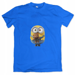 Mimoni  - Detské tričko Minion-02 BLUE R.152
