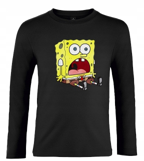 Spongebob - Tričko z dĺžky. Spongebob Cotton Farba / Veľkosť