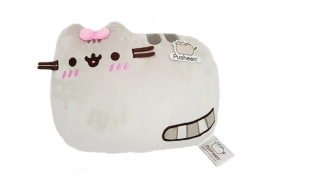 Pusheen - Mačkapsový maskot s lukom. Vankúš