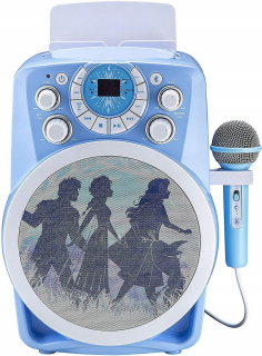 Elsa Frozen - Pozemok ICE 2 Boombox CD Bluetooth s mikrofónom
