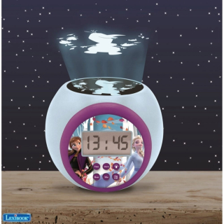 Elsa Frozen - Pozemok Ice 2 Budík s projektorom a časovačom