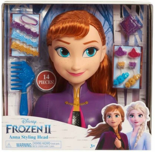 Elsa Frozen - Pozemok ľadu Anna hlavy pre štýl