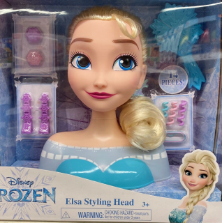 Elsa Frozen - Krajina Ice Elsa Head pre štýl + príslušenstvo