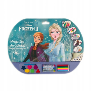Elsa Frozen - Pozemok ľadu. Omaľovánky. Veľké ceruzky. Sada 5W1