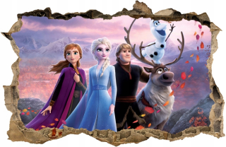 Elsa Frozen - Pozemok ľadu mrazené steny samolepka 70x45 # 103