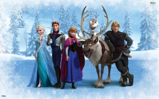 Elsa Frozen - Pozemok Ice Frozen Sticker - plagát 60 cm K218