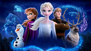 Elsa Frozen - Pozemok z ľadového mrazeného nálepky - plagát 80 cm K97
