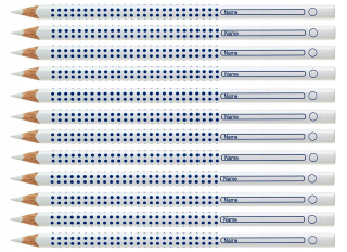 Biele ceruzky Faber-Castell 12 ks