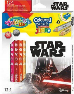 Ceruzkové pastelky Trojuholník Jumbo Colorino Kids 13