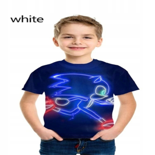 SONIC hračky - Krátke Sonic 3D rukávy pre chlapcov a ľudí