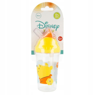 Medvedík Pú - WINNIE THE POH - hrnček so silikónovým slamou 295 ml