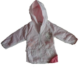 HELLO KITTY Bunda biela vetroviteľ p.Deszcz hello kitty 126 8l
