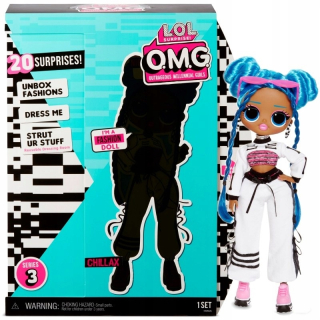 Bábiky LOL - L.O.L. Prekvapenie omg jadro bábika - aa- chillax bábika f