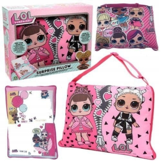 Bábiky LOL - L.O.L. Príťažlivé ružové vankúš s Dante Dolls