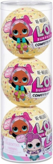 L.O.L. Surprise! Confetti Pop. Sada 3 guličiek s bábikami