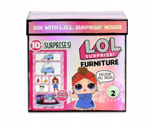 Bábiky LOL - L.O.L. Prekvapenie nábytku Séria 2 - Cozy Coupe Auto