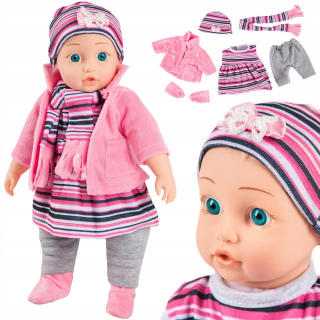 Babas Kinderplay bábika hovorí Clear oblečenie
