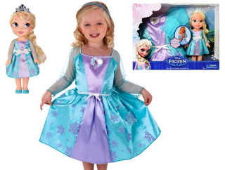 Elsa Frozen - Elsa Doll + Baby Dress Jakkssa