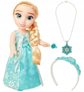 Elsa Frozen - Bábika elza 35cm s šperky krajiny ľadu mrazené 3+