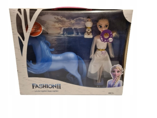 Elsa Frozen - Bábika mrazená krajina ľadu Elsa Horse Nokk Set