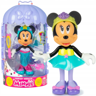 Minnie Mouse - Bábika myš Minnie Mermaid + skriňa 2 Disney oblečenie