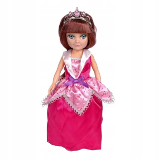 Bábika natalia princeznina v ružových šatnách 40 cm