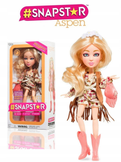 SnapStar Bábiky - Doll Snap Star Aspen #snapstar TM Toys + Application