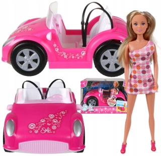 STEFFI bábika - Steffi bábika v kabriolet letné auto simba