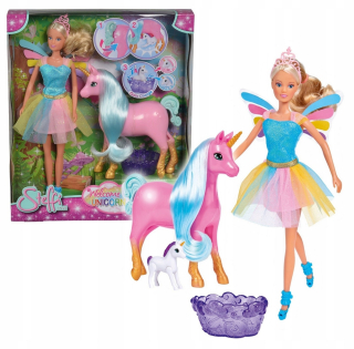 STEFFI bábika - Steffi bábika víla s Unicorn tehotná Simba