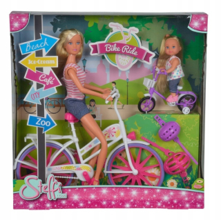 STEFFI bábika - Steffi a Efi bábiky na bicykloch Simba