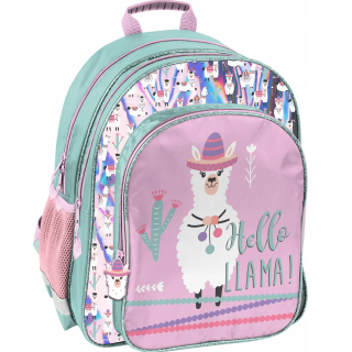 Školský batoh, taška - Llama školský batoh s dáma pre dievča v lama