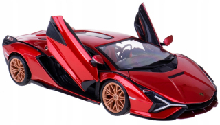 LAMBORGHINI SIAN FKP37 MODEL KOV BBURAGO 1:24 CZERWONY
