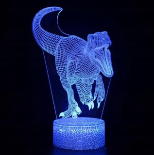 Jurský svet - 3D LED Dinosaur Lampa Jurasic World Night Lampa