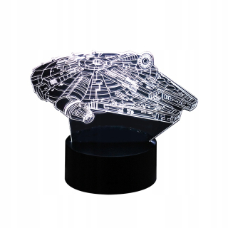 STAR WARS - 3D LED Star Wars Millennium Falcon Nightlights