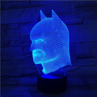 BATMAN - 3D LED USB Batman Lamp Film Nočný svetlý darček