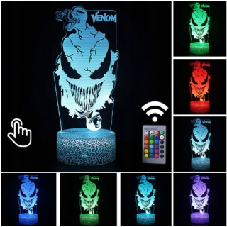 HULK - 3D LED NIGHT AUngers Venom Hulk Marvel