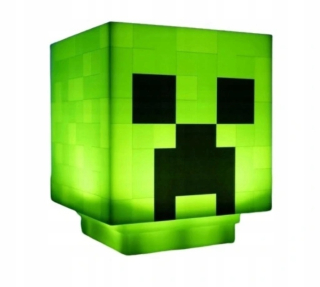 MINECRAFT  - Minecraft Creeper 3D lampa s pôvodným zvukom