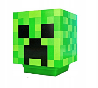 MINECRAFT  - Minecraft Creeper lampa s 3D zvukovej licencie